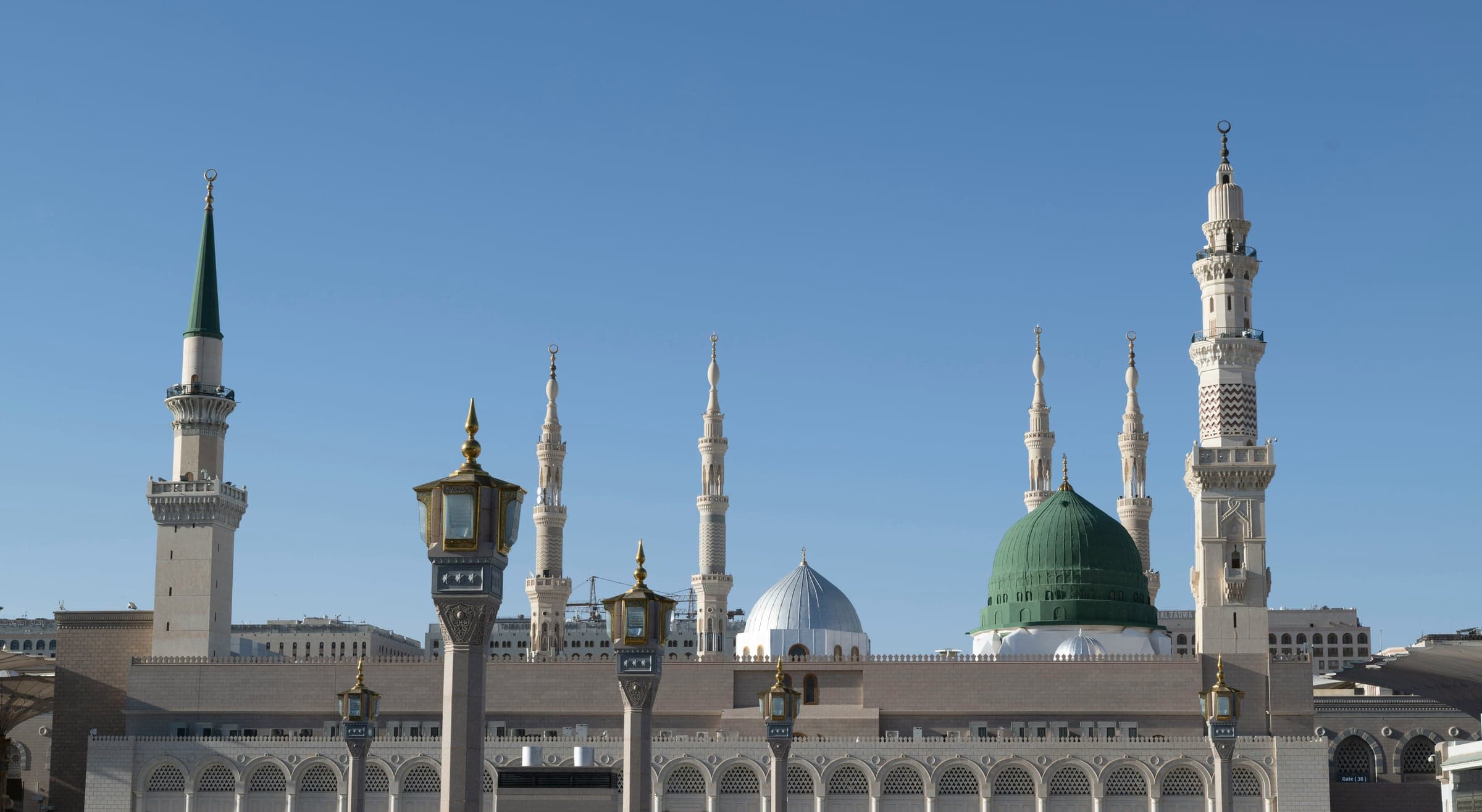 Pilgrims gathered near the Kaaba